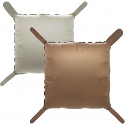 22" Square 2-sided Matte Coffee and Cream Balloon (AIR ONLY)