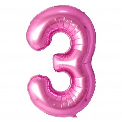 34" Pink Number 3 Airise