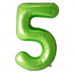 34" Green Number 5