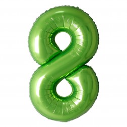 34" Green Number 8