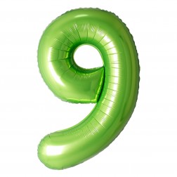 34" Green Number 9