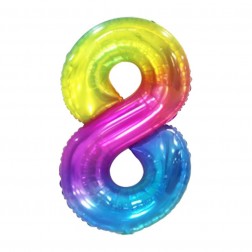 34" Gradiant Rainbow Number 8  (AIR ONLY)