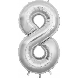 53" Silver Number 8