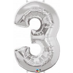 Qualatex SuperShape 3 Silver