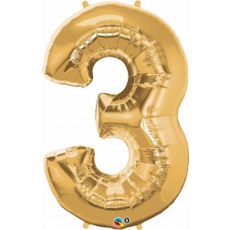 Qualatex SuperShape 3 Metallic Gold