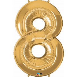 Qualatex SuperShape 8 Metallic Gold