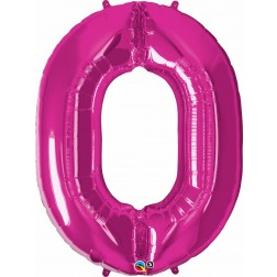 Qualatex SuperShape Number 0 Magenta