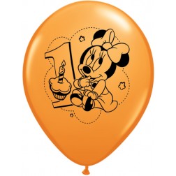 12" Minnie 1st Birthday (6ct.)
