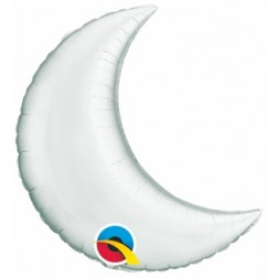 09" Silver Plain Foil Crescent Moon St