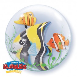 24" Seaweed Tropical Fish Double Bubble