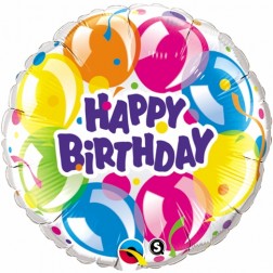 18" Birthday Sparkling Balloons
