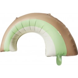 32" Matte Green Rainbow Balloon