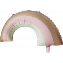 32" Matte Pink Rainbow Balloon