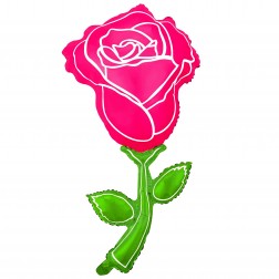 30" Fuchsia Rose Balloon