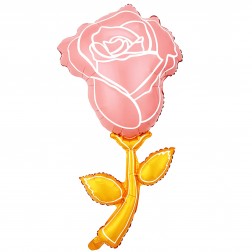 30" Pink Rose Balloon