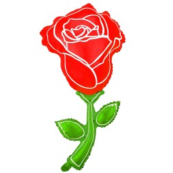 30" Red Rose Balloon
