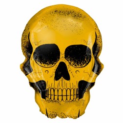 22" Golden Skull Balloon