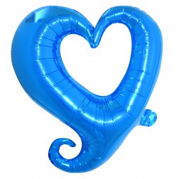 16" Classy Heart Blue  (AIR ONLY)